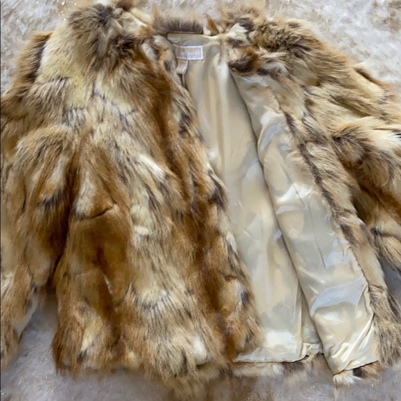 Michael Kors Faux Rabbit Fur 3/4 Sleeve Coat - Picture 4 of 4